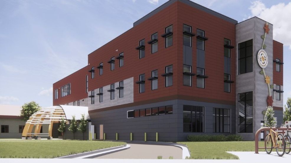 Projected image of the to-be constructed Allied Health Facility at Bay Mills Community College's main campus. (BMCC)