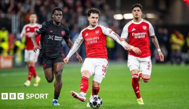 Bayer Leverkusen 1-1 Arsenal: Kai Havertz scores late penalty leveller for Gunners on return to former club