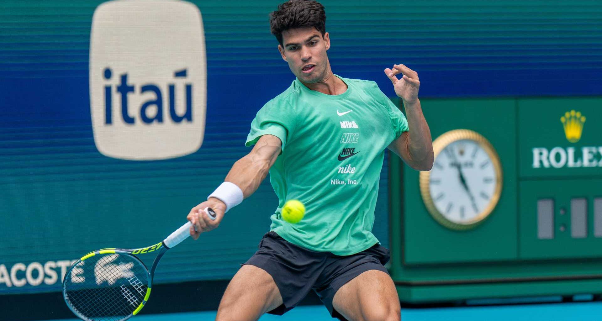 Carlos Alcaraz is 16-1 on the season.