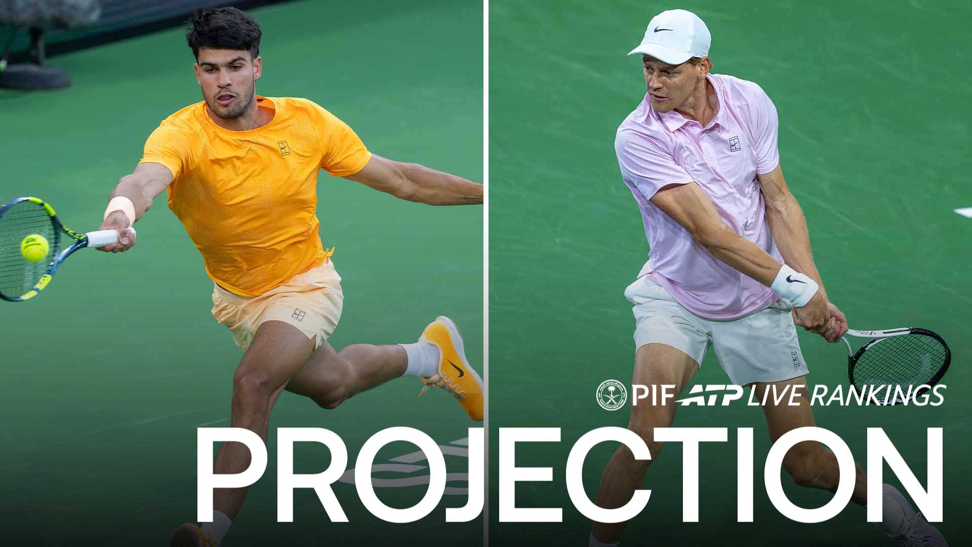 Carlos Alcaraz and Jannik Sinner are the top two seeds, respectively, at the BNP Paribas Open in Indian Wells.