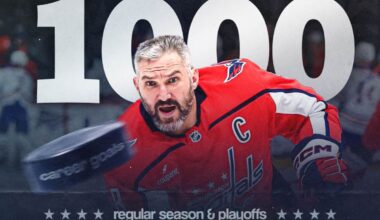 Alex Ovechkin scores 1,000th career goal, regular season and playoffs combined