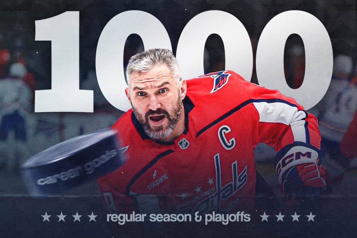 Alex Ovechkin scores 1,000th career goal, regular season and playoffs combined