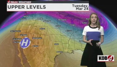 Another record-breaking heat wave, then rain possible in New Mexico