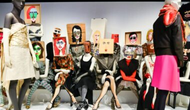 Dirk Van Saene's installation at "The Antwerp Six" exhibition at MoMu.