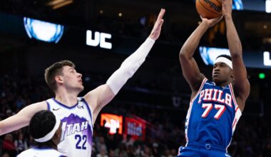 VJ Edgecombe's double-double lifts 76ers to victory over Jazz, 126-116