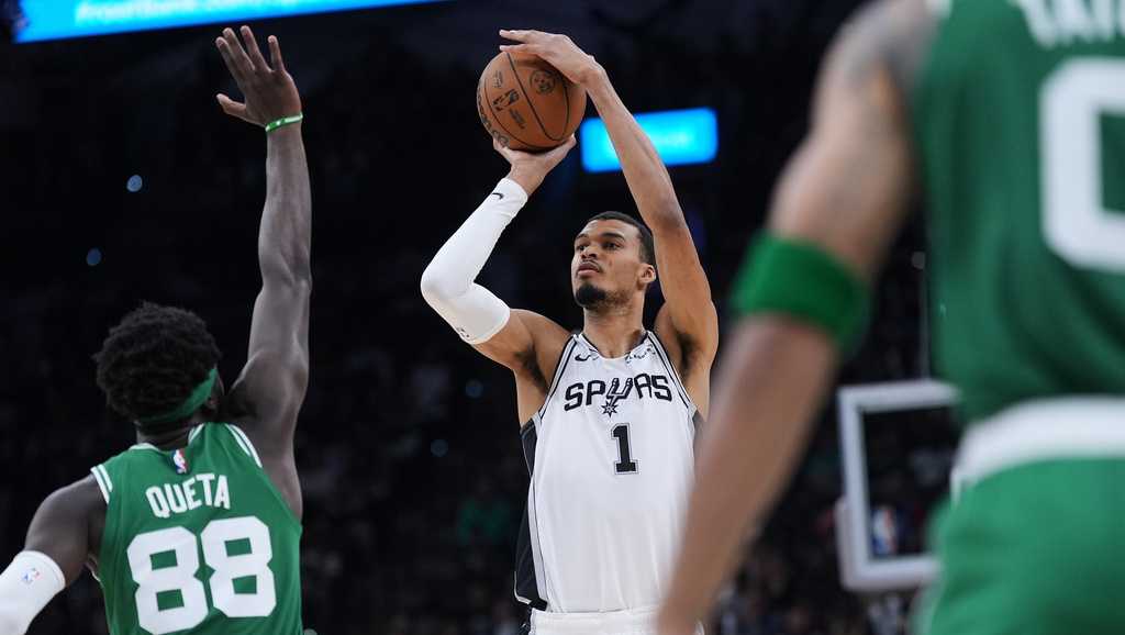 Wembanyama powers Spurs through physical victory over Celtics, 125-116