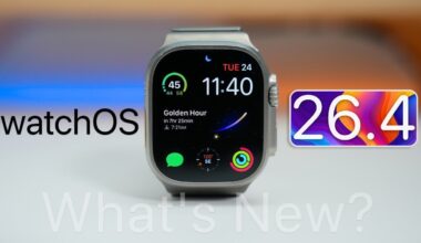Updated Control Center in macOS 26.4 showing a translucent panel over the desktop background.