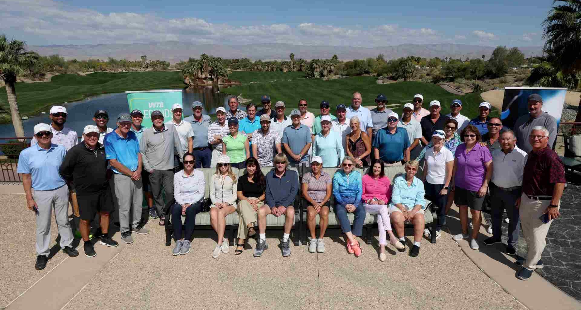 More than 50 former ATP and WTA players united for a golf event in Indian Wells.