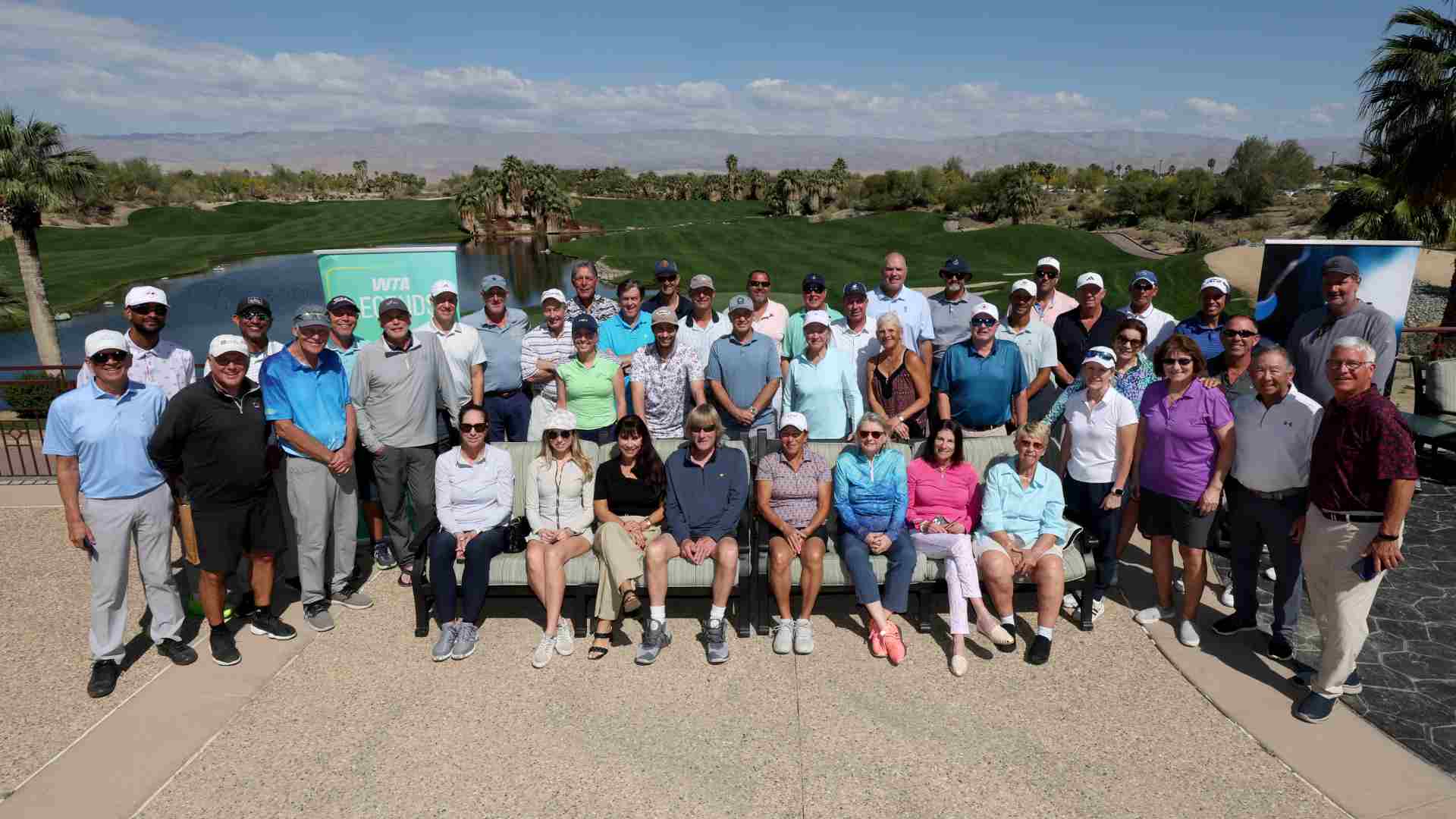More than 50 former ATP and WTA players united for a golf event in Indian Wells.