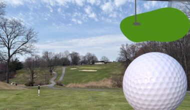 Gorgeous golf course in rolling hills of New Jersey