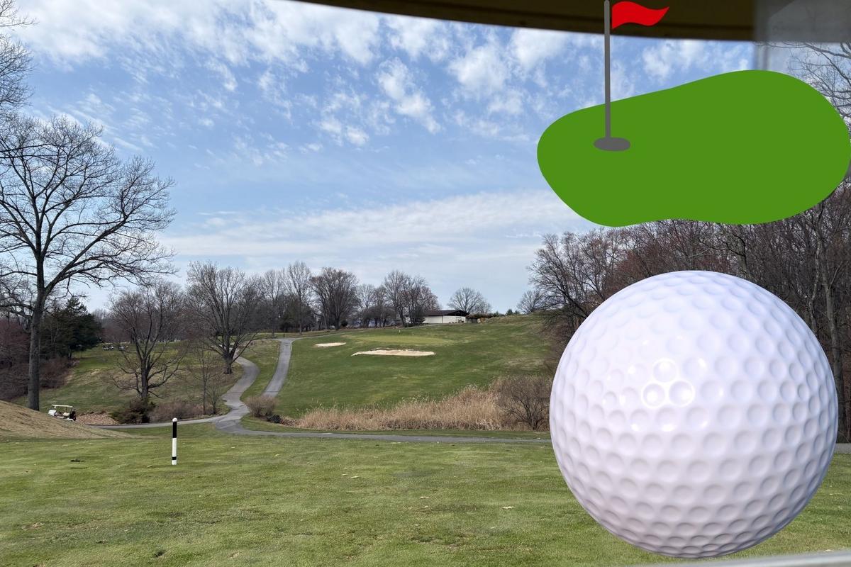 Gorgeous golf course in rolling hills of New Jersey