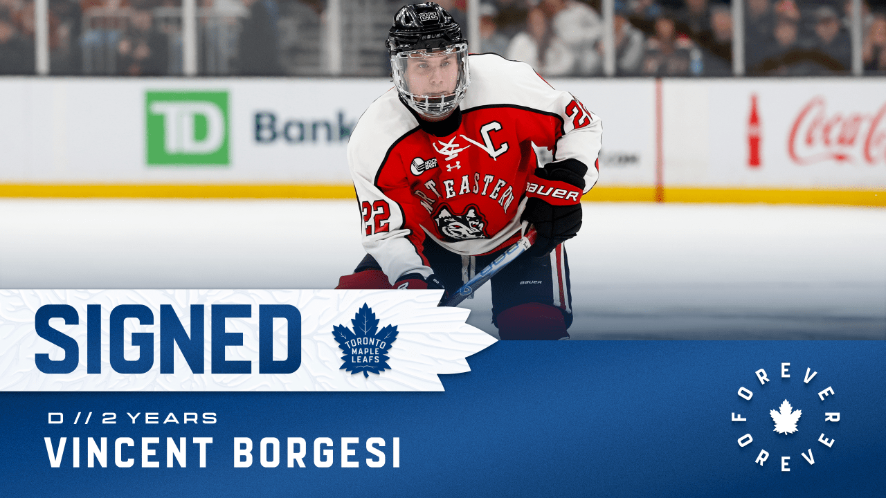 Maple Leafs Sign Vincent Borgesi To A Two-year Contract
