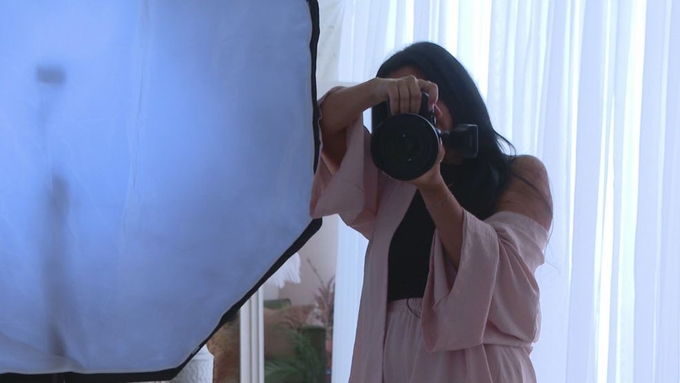 Megan Rego, 36,{ }and her friends spent a day at a local nursing home, pampering its female residents with makeovers and hair styling before having them pose for a fun photoshoot. (WJAR)