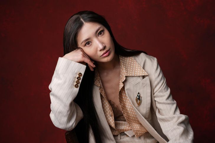 EJAE poses for a portrait during the 98th Academy Awards Oscar nominees luncheon at the Beverly Hilton Hotel in Beverly Hills, California, Feb. 10. AP-Yonhap 
