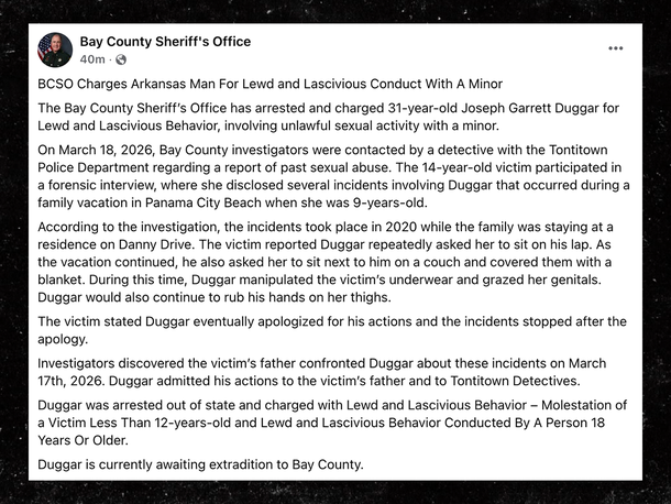 Joseph Garrett Duggar facebook sub