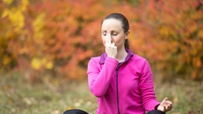 Slow breathing reduces the cortisol level in the body. (Picture credit: Freepik)