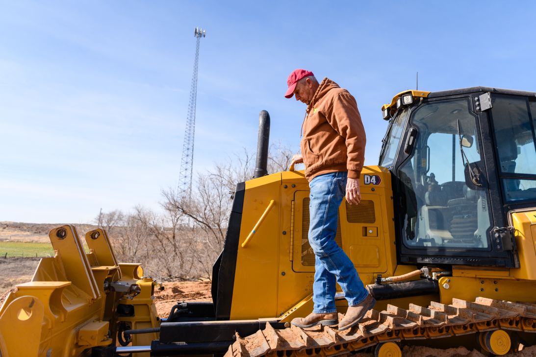 “I’ve always been a big strong guy. If I need to load 50 sacks of wheat seed weighing 100 pounds, I just do it,” says Henard, who played football at Texas A&M.