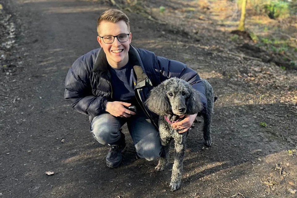 Ross Simpson with his dogCredit: KennedyNews/GaynorSimpson