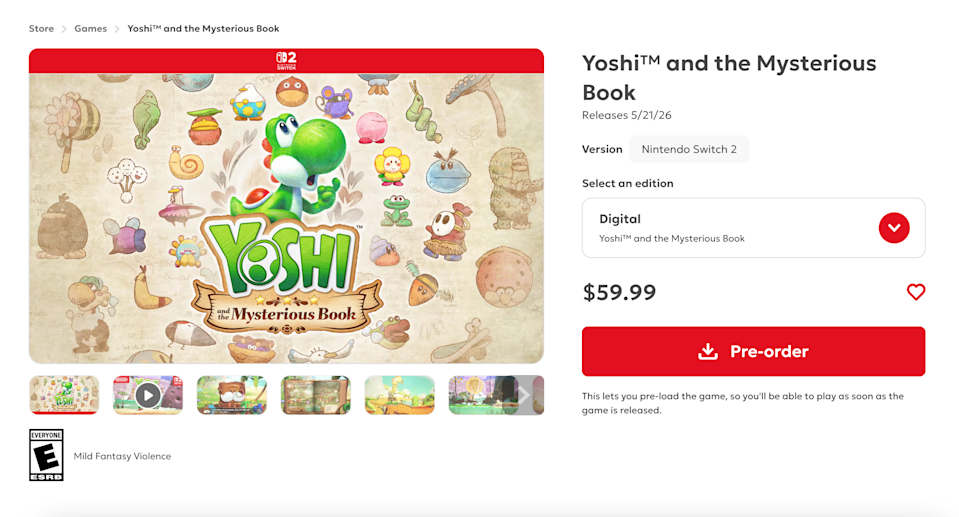 The price of Yoshi.