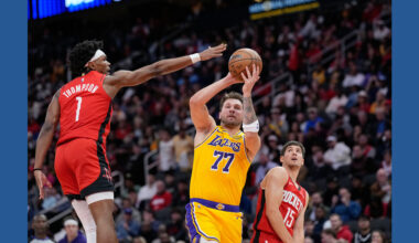Doncic leads Lakers to a 100-92 victory over the Rockets for their sixth straight victory