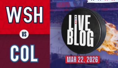 Live blog: Colorado Avalanche defeat Washington Capitals 3-2 in overtime