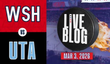Live Blog: Utah Mammoth defeat Washington Capitals 3-2