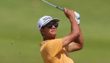 Ricky Castillo chased by teenager Blades Brown, John Daly II at Puerto Rico Open