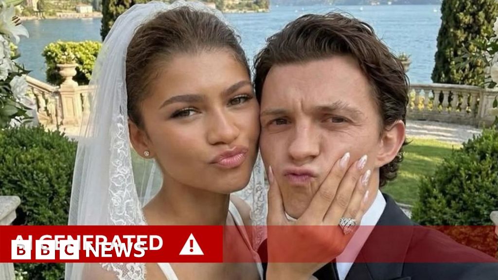 'Many people fooled' by AI wedding pics, says Zendaya - BBC