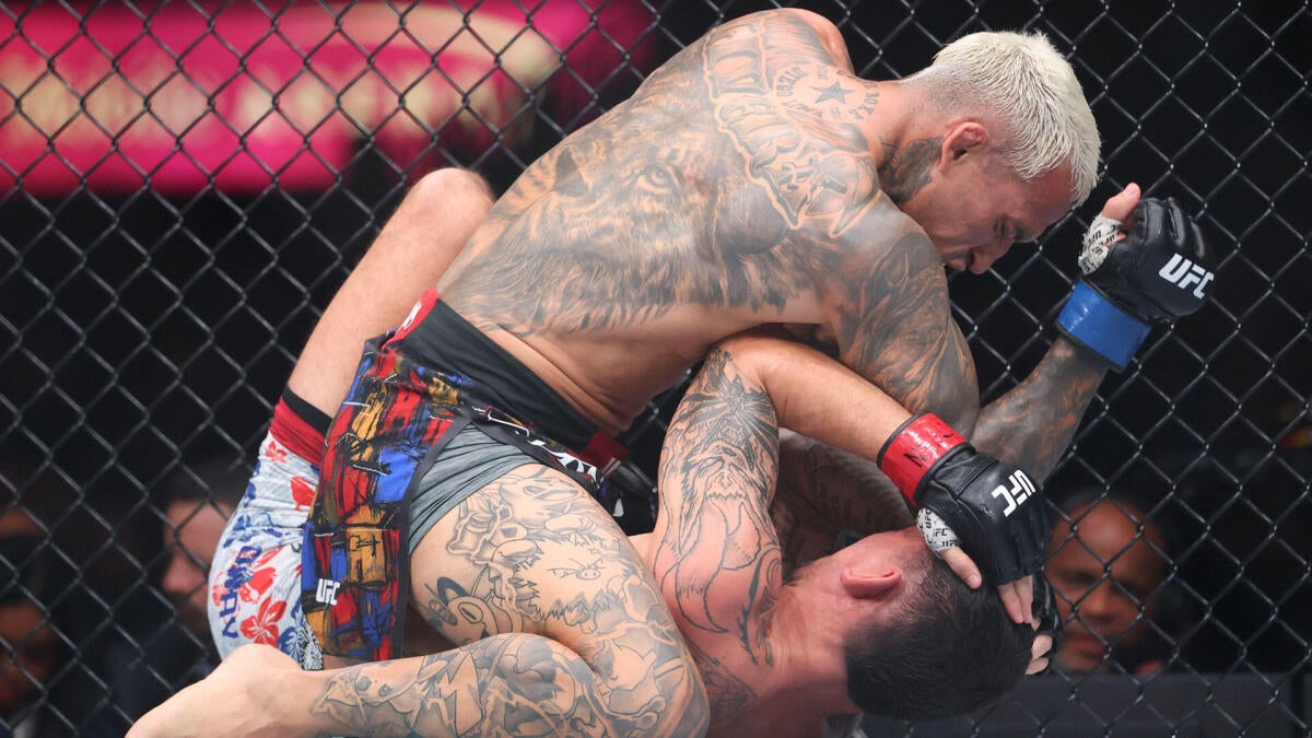 UFC 326 results: Charles Oliveira overwhelms Max Holloway to claim BMF title