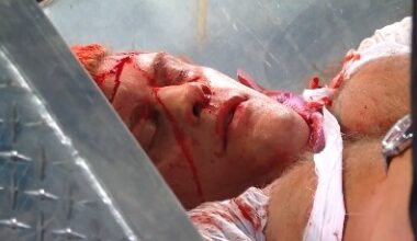 Orton turns heel and spills Cody Rhodes’ blood during WrestleMania contract signing