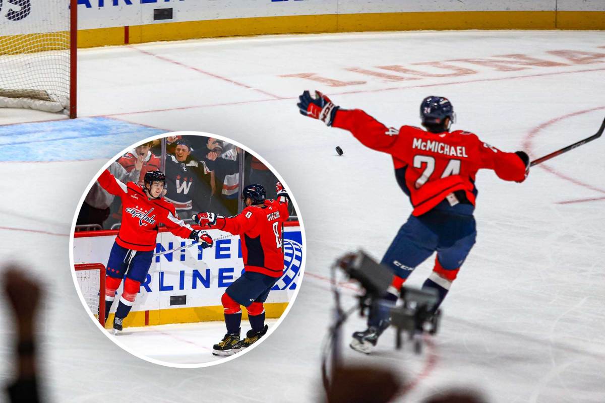 Connor McMichael explains viral pointing moment before Cole Hutson’s first NHL goal: ‘You only get one chance to score in your first NHL game’