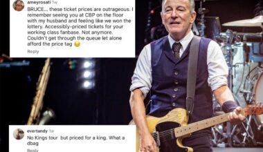 Bruce Springsteen fans outraged over his up to $3K tour tickets