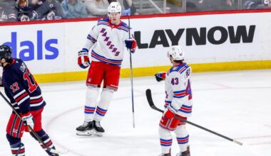 Towering Adam Edstrom impresses during Rangers' experiment at center