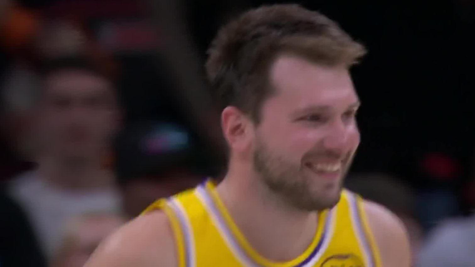Luka Doncic scores 60, LeBron James ties games-played mark and Lakers top Heat for 8th straight win