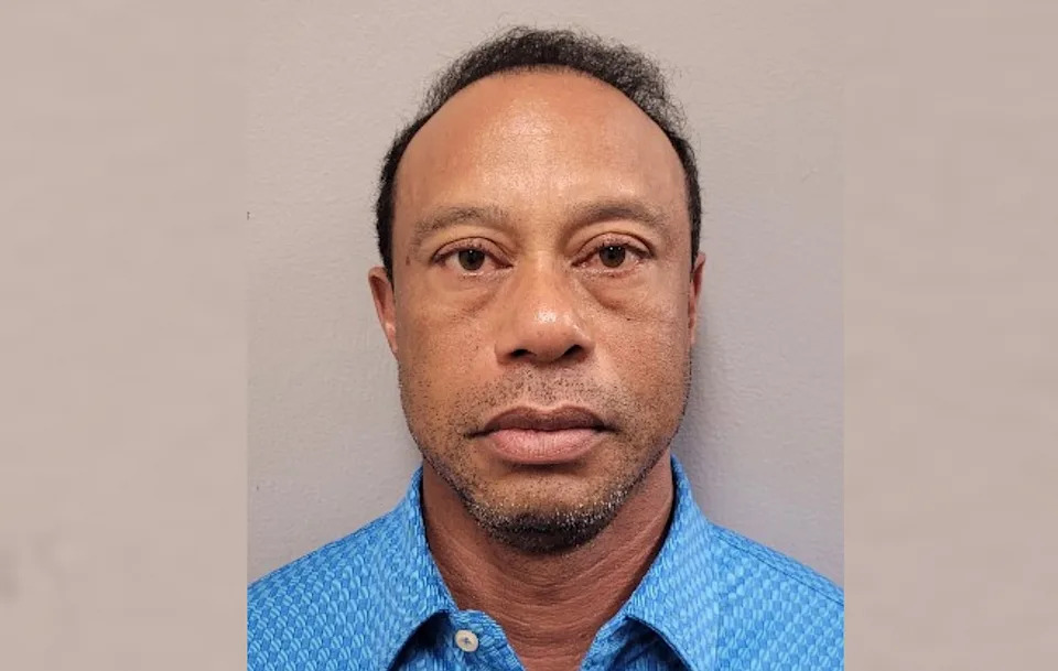 Martin County Sheriff's Office - PHOTO: Booking photo of Tiger Woods released by the Martin County Sheriff's Office after he was involved in a rollover car crash in Jupiter Island, Fla., March 27, 2026.