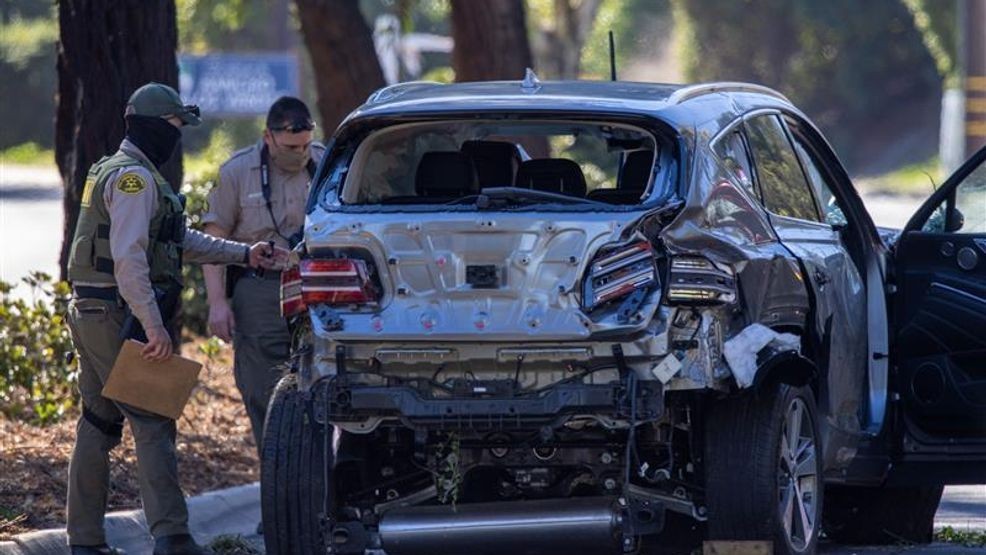 FILE PHOTO 2021 - Tiger Woods was involved in notable vehicle crashes before Friday. The most significant previous incident occurred on February 23, 2021, when Woods was injured in a single-vehicle rollover crash in Rolling Hills Estates near Los Angeles. Authorities said Woods lost control of his SUV at a high rate of speed, left the roadway, and struck a tree. He suffered serious injuries to his right leg, requiring multiple surgeries, though investigators later determined the crash was an accident and ruled out impairment. (Getty Images)