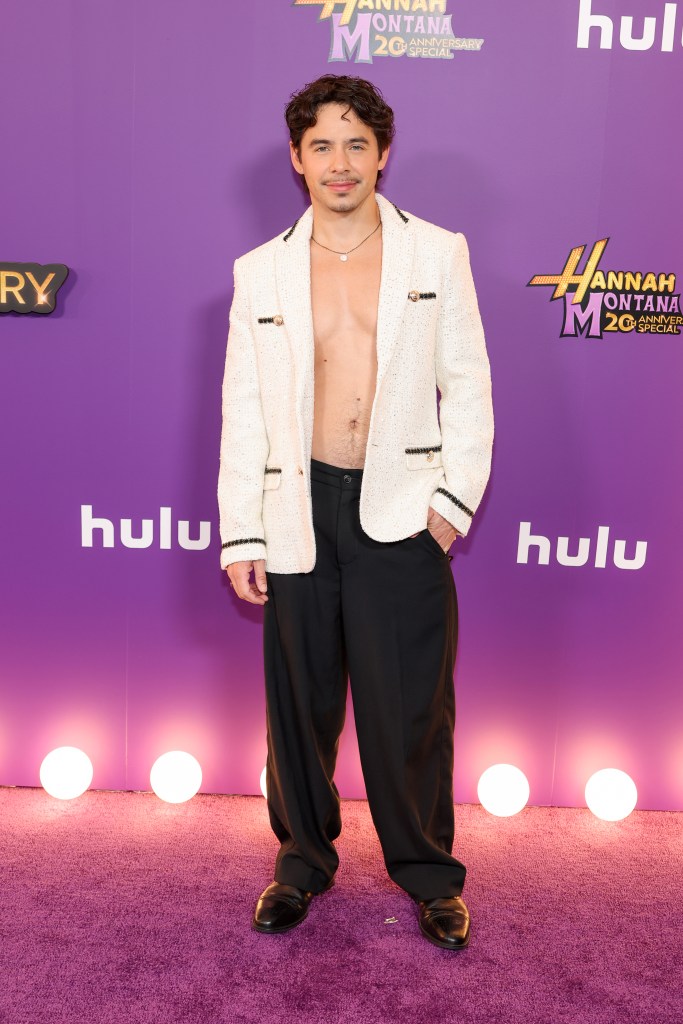 David Archuleta attends the "Hannah Montana 20th Anniversary Special" premiere