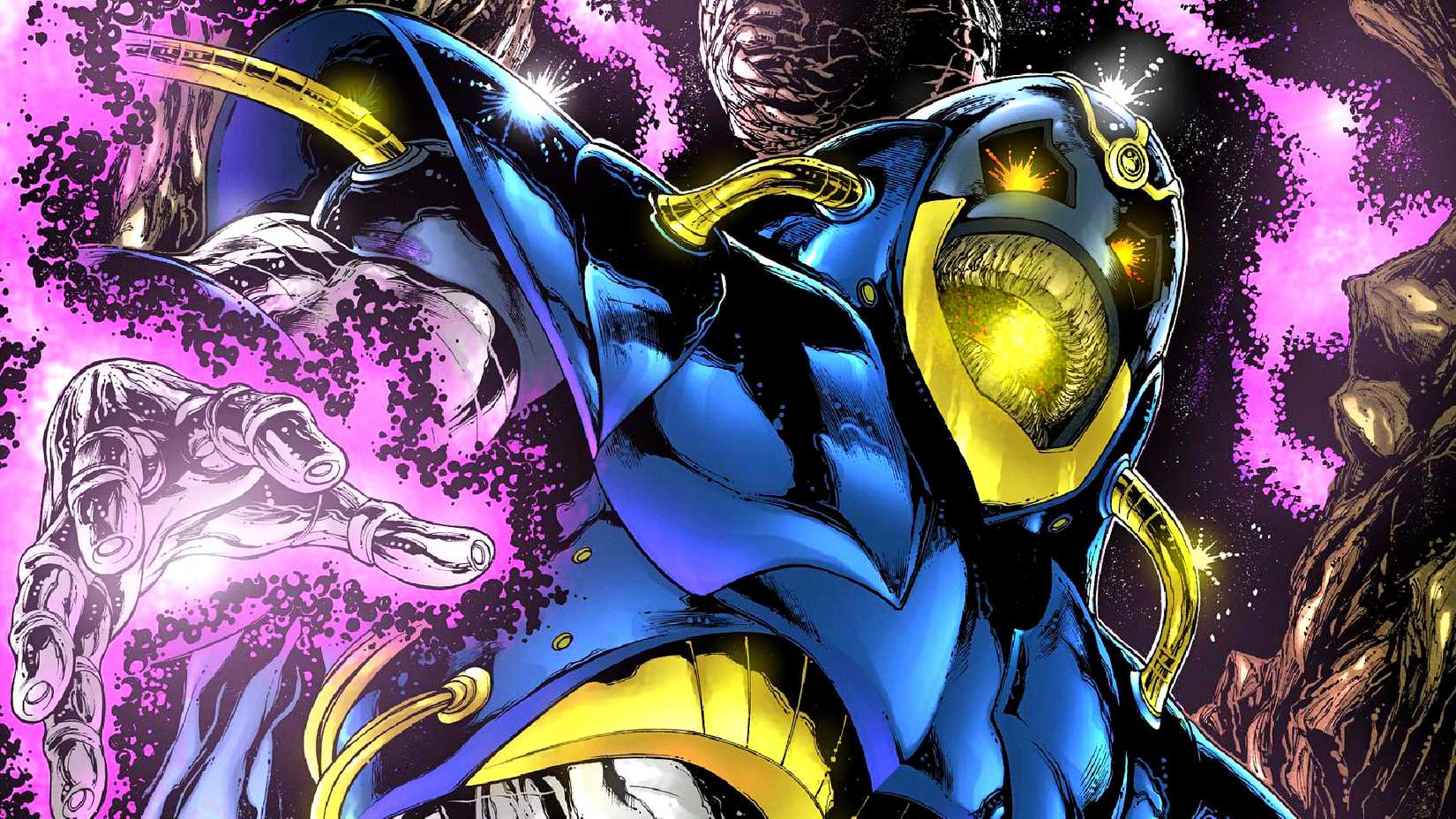DC Comics' Anti-Monitor powers up in the cosmos