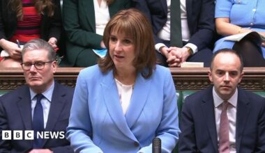 Reeves insists economic plan working in 'uncertain' world as UK growth forecast lowered for 2026