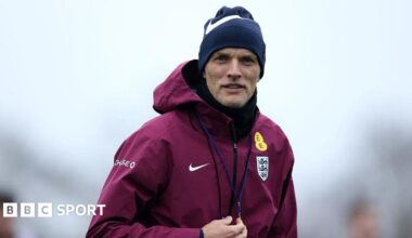 Thomas Tuchel in England training