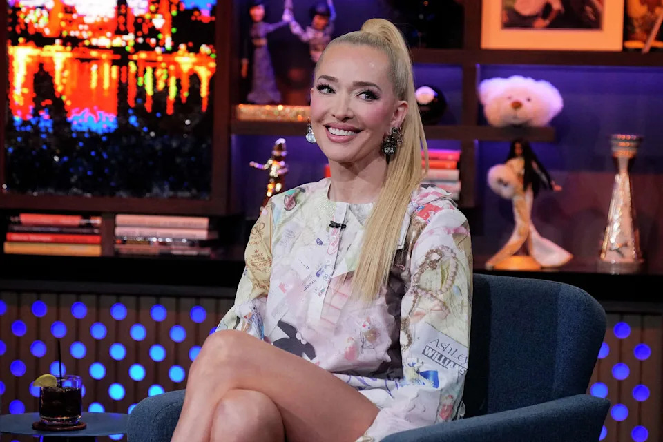 Erika Jayne on "What What Happens Live with Andy Cohen." (Courtesy of Charles Sykes/Bravo via Getty Images)