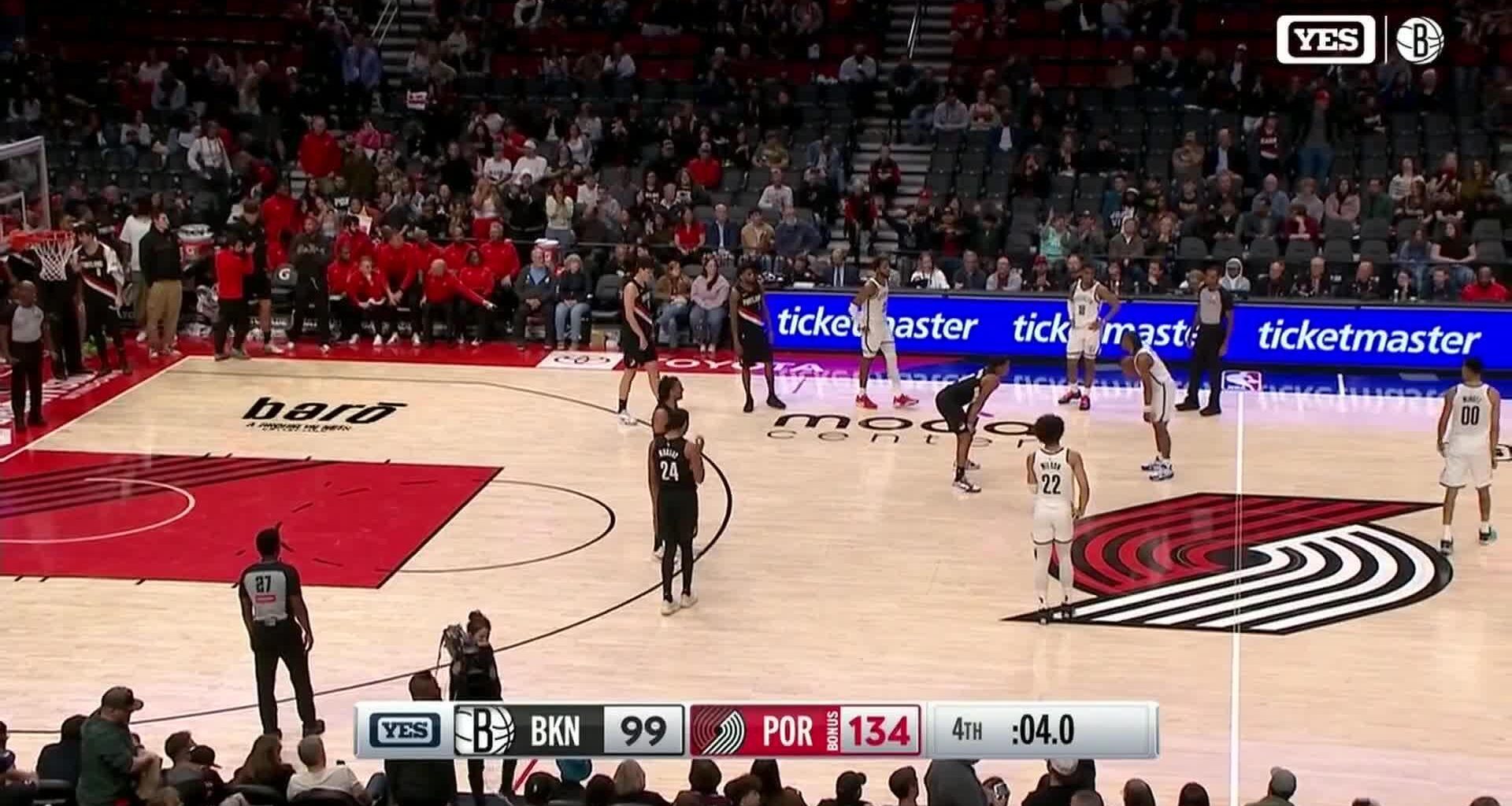 Camara posts career highs of 9 3-pointers, 35 points as Trail Blazers beat Nets 134-99