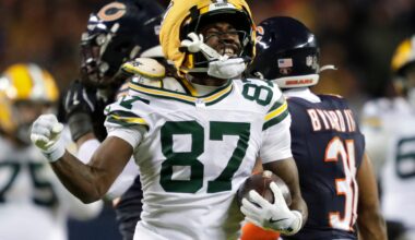 Green Bay Packers wide receiver Romeo Doubs