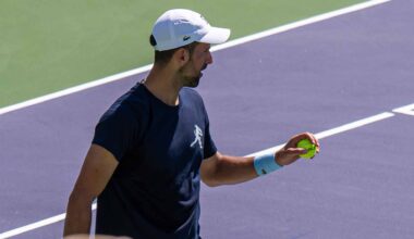 Novak Djokovic reached the fourth round at Indian Wells.