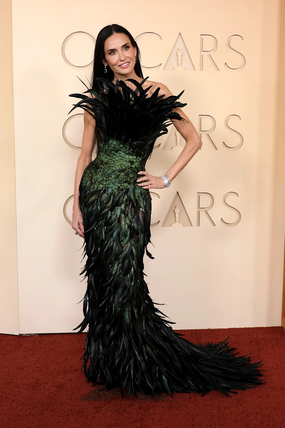 Demi Moore in Gucci.