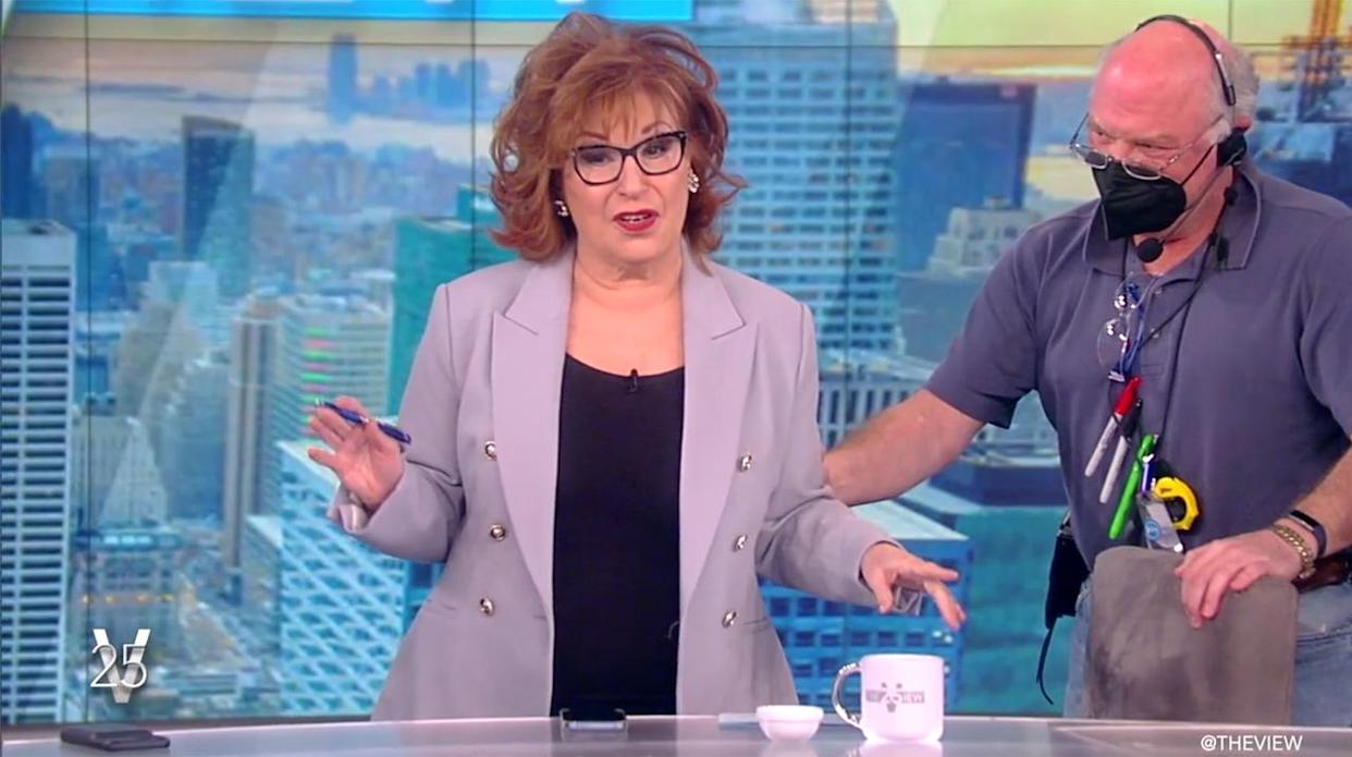 Joy Behar moments after falling on 'The View' in 2022Credit: ABC