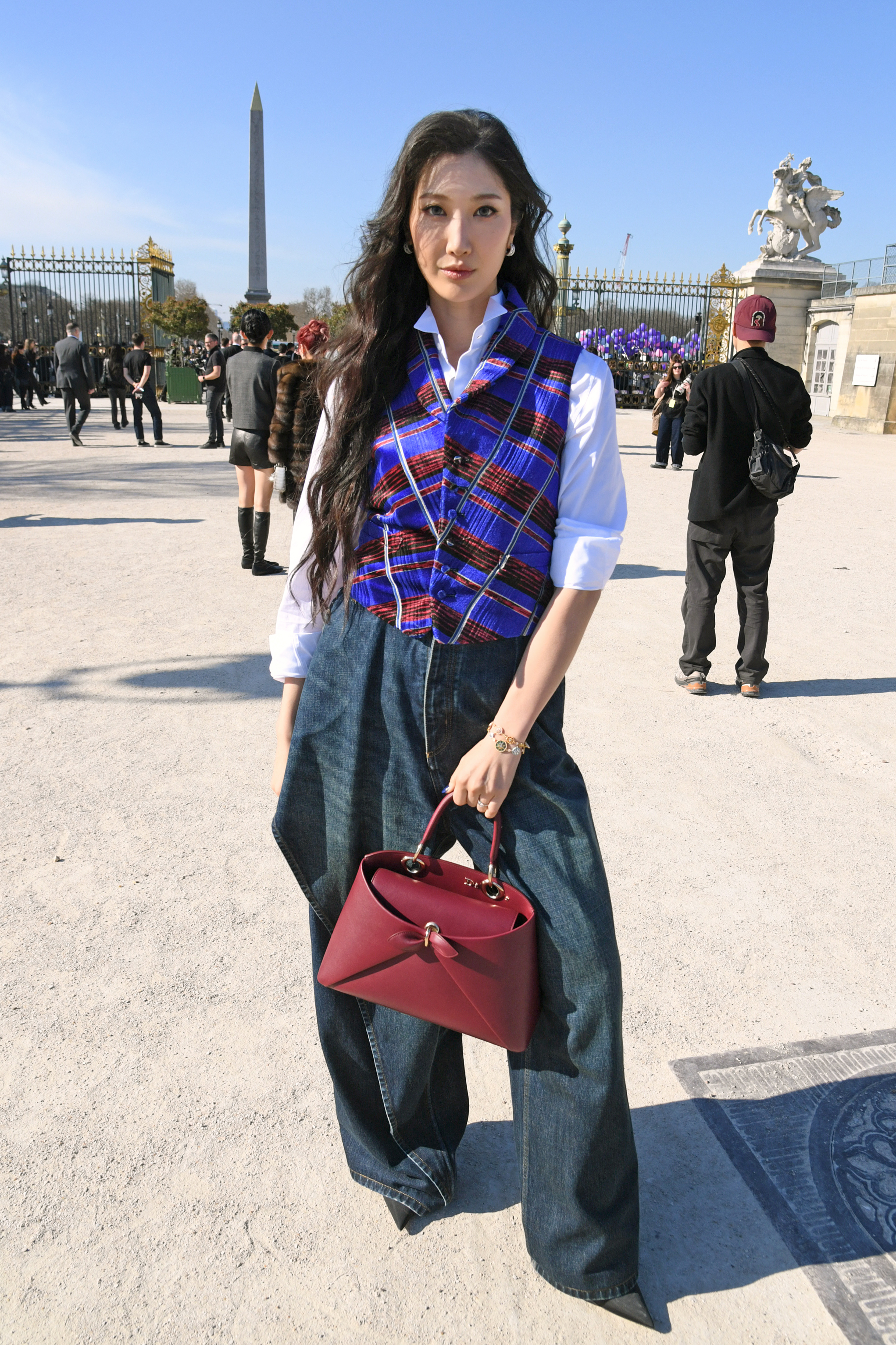 Ejae at the Dior show