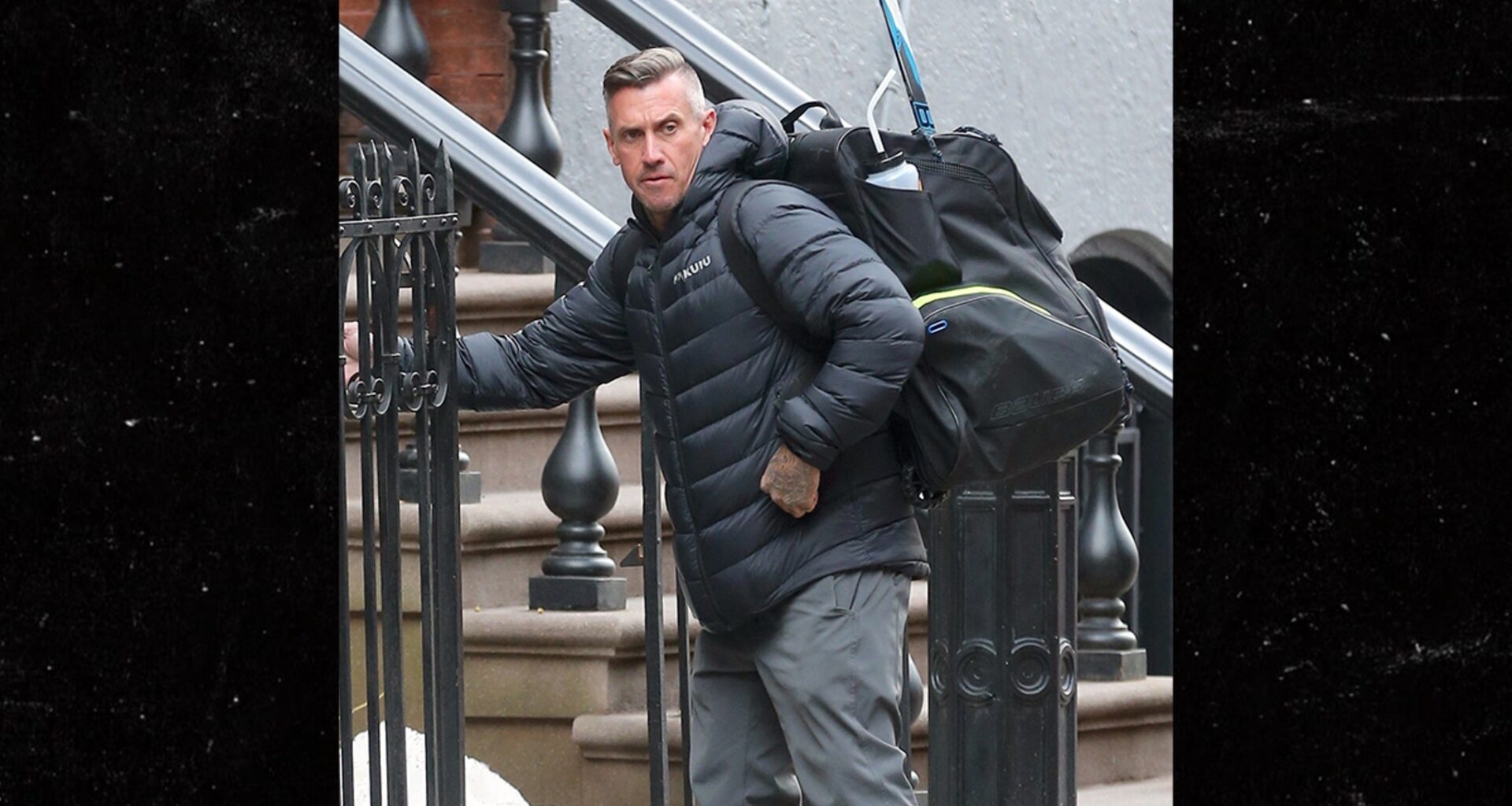 Pink's Husband Carey Hart Seen in NYC While Singer Films Talk Show