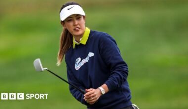 Michelle Wie West in action at the 2023 US Open