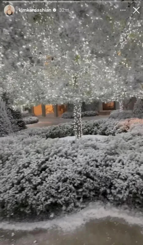 In holiday posts, Kardashian showcases sprawling decorations that transform her home into a winter spectacle.